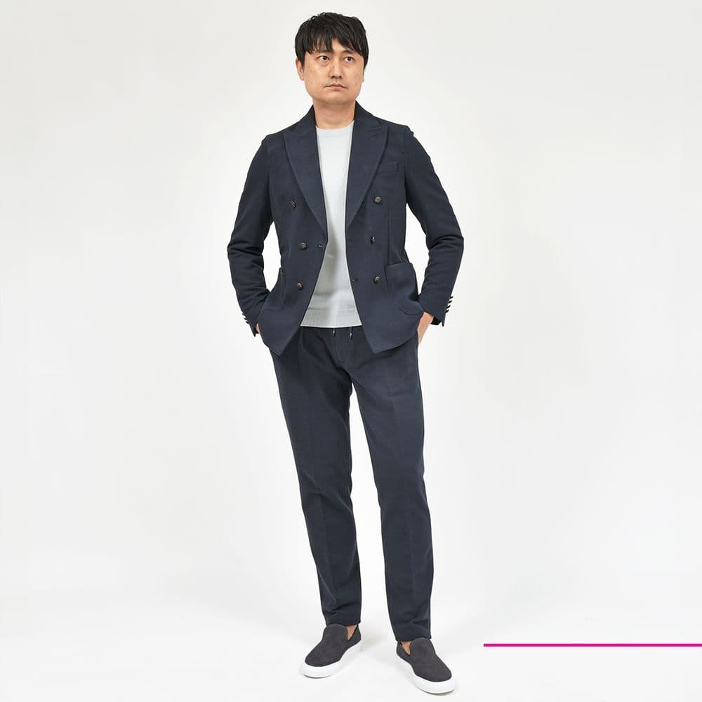 CIRCOLO カシミアタッチ　ダブルジャケット