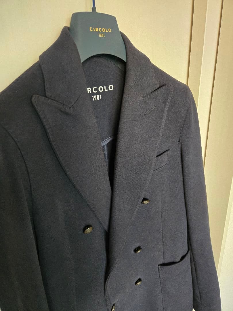 CIRCOLO カシミアタッチ　ダブルジャケット