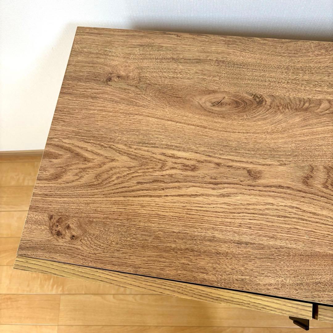 【LOWYA】ロウヤ [幅120] ラタン調キャビネット リビングボード