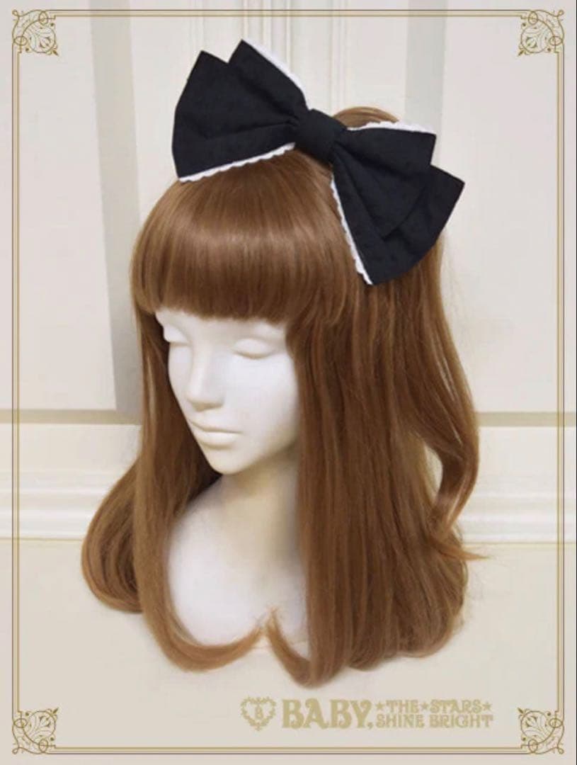 はわせ Floralジャンパースカート＆ミニリボンクリップセット 黒 BABY