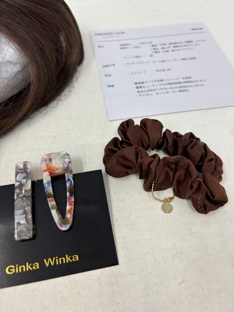 A931 ギンカウィンカ ドレスドヘアー ヘアピース 前髪ウィッグ