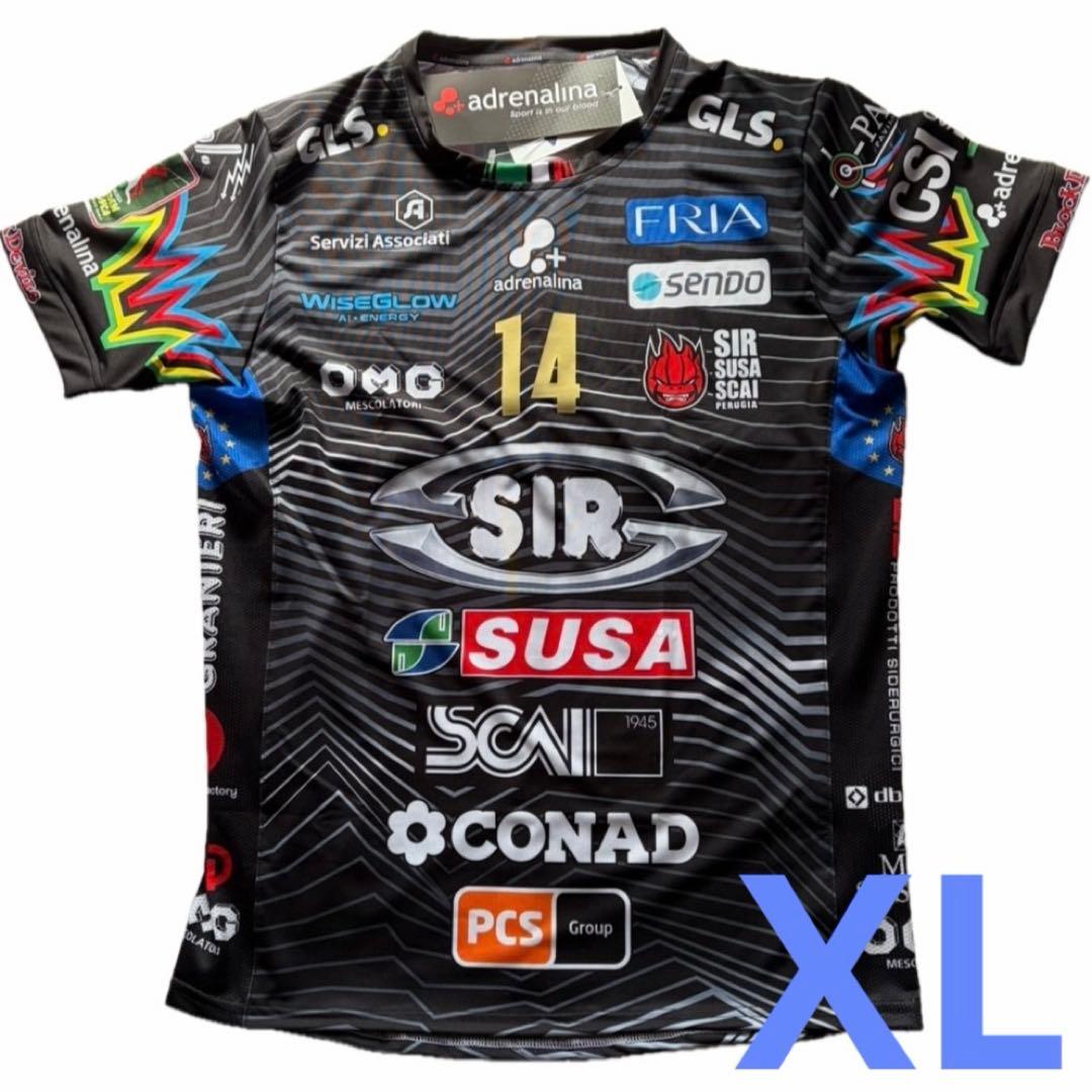 石川祐希　ペルージャ　ユニフォーム　25/26　ホーム（黒）　XLサイズ