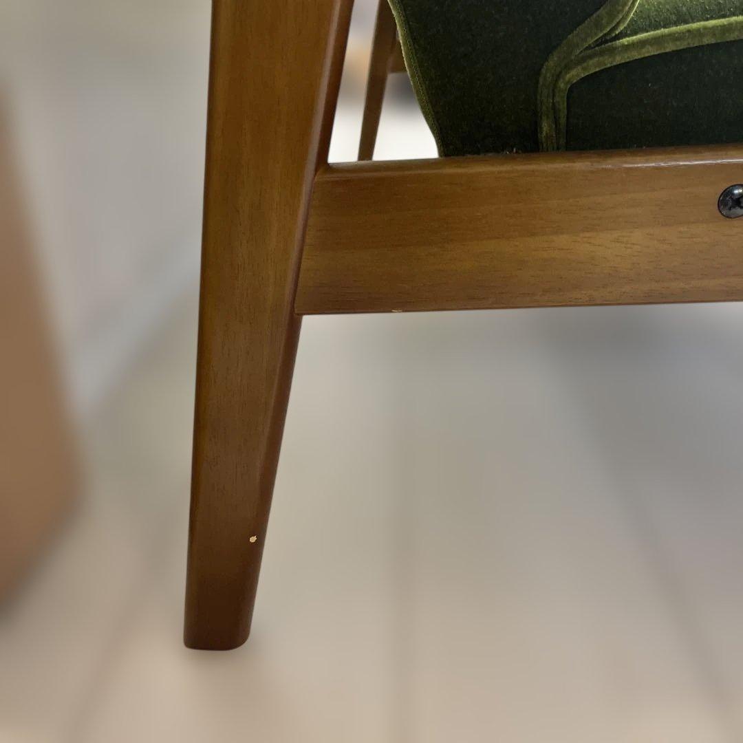 【送料込】カリモク60 ソファ 2人掛け モケットグリーン チェア