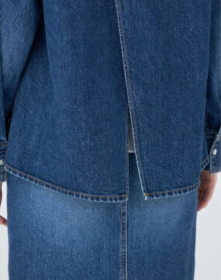 ほぼ新品！！今季物！MACPHEEコットンデニム シャツブルゾン