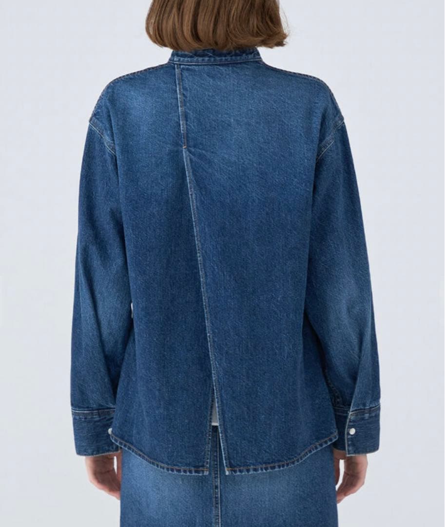 ほぼ新品！！今季物！MACPHEEコットンデニム シャツブルゾン