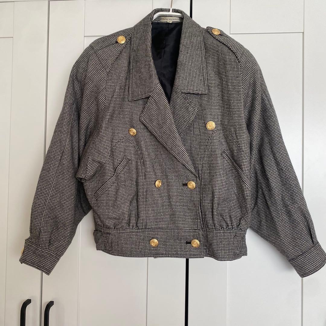 Chris Montez ギンガムチェック柄　ショート丈ジャケット 9号