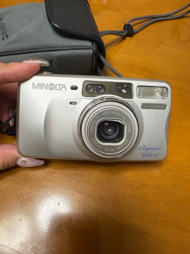 【備品】MINOLTA Capios160A フィルムカメラ 動作確認済 電池付