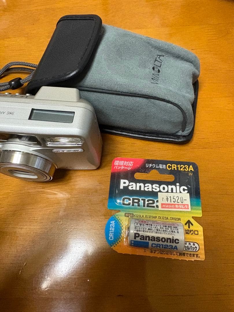 【備品】MINOLTA Capios160A フィルムカメラ 動作確認済 電池付