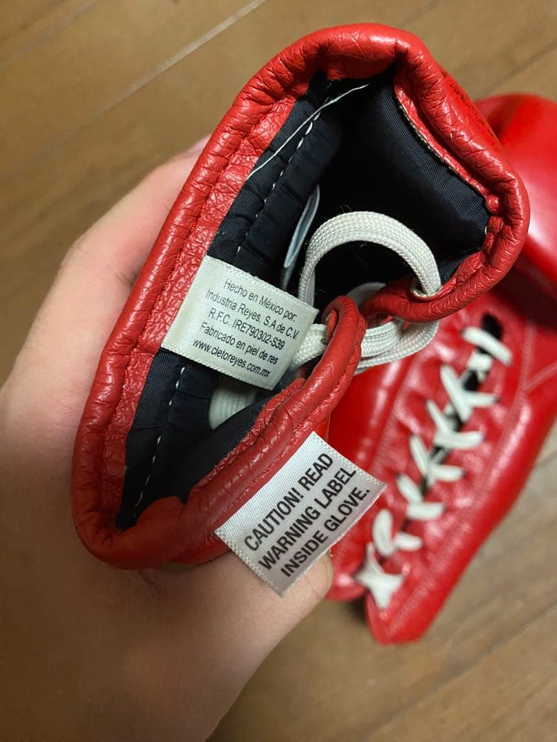 CLETO REYES プロフェッショナル ボクシンググローブ レッド16オンス