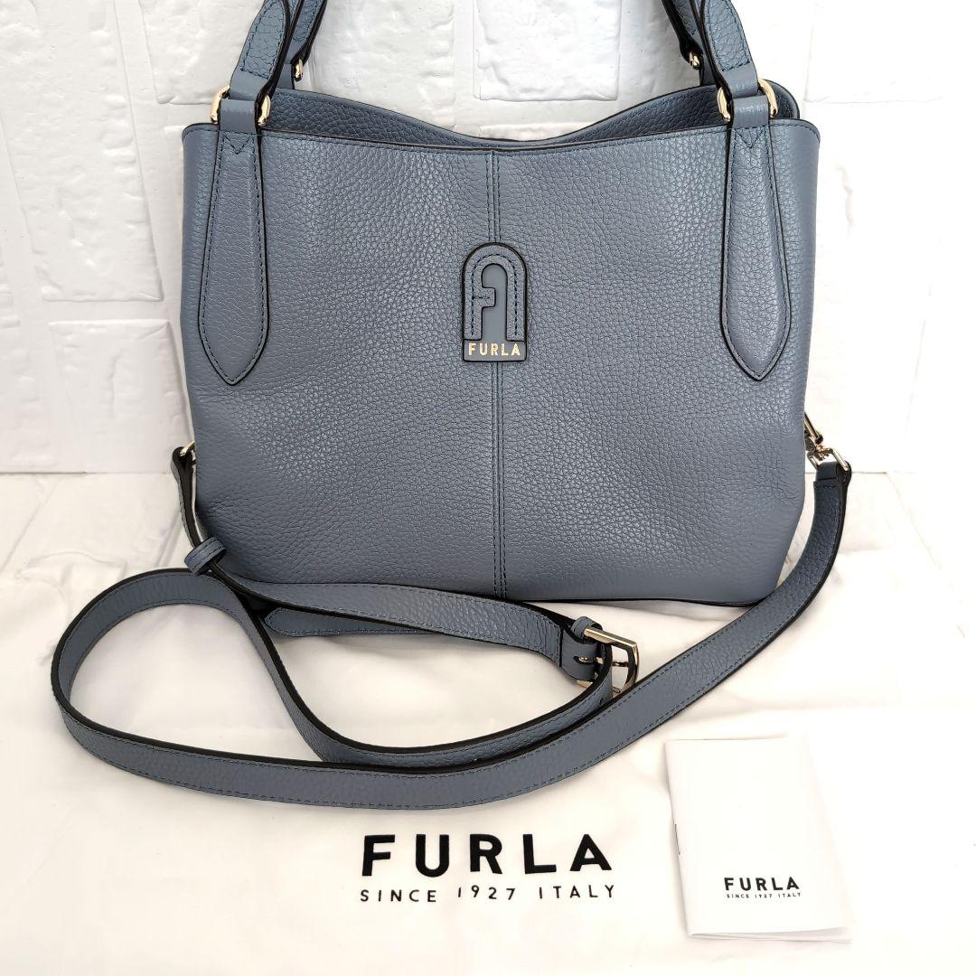 ✨極美品 FURLA フルラ ダフネ ショルダー2wayバッグ アーチロゴ