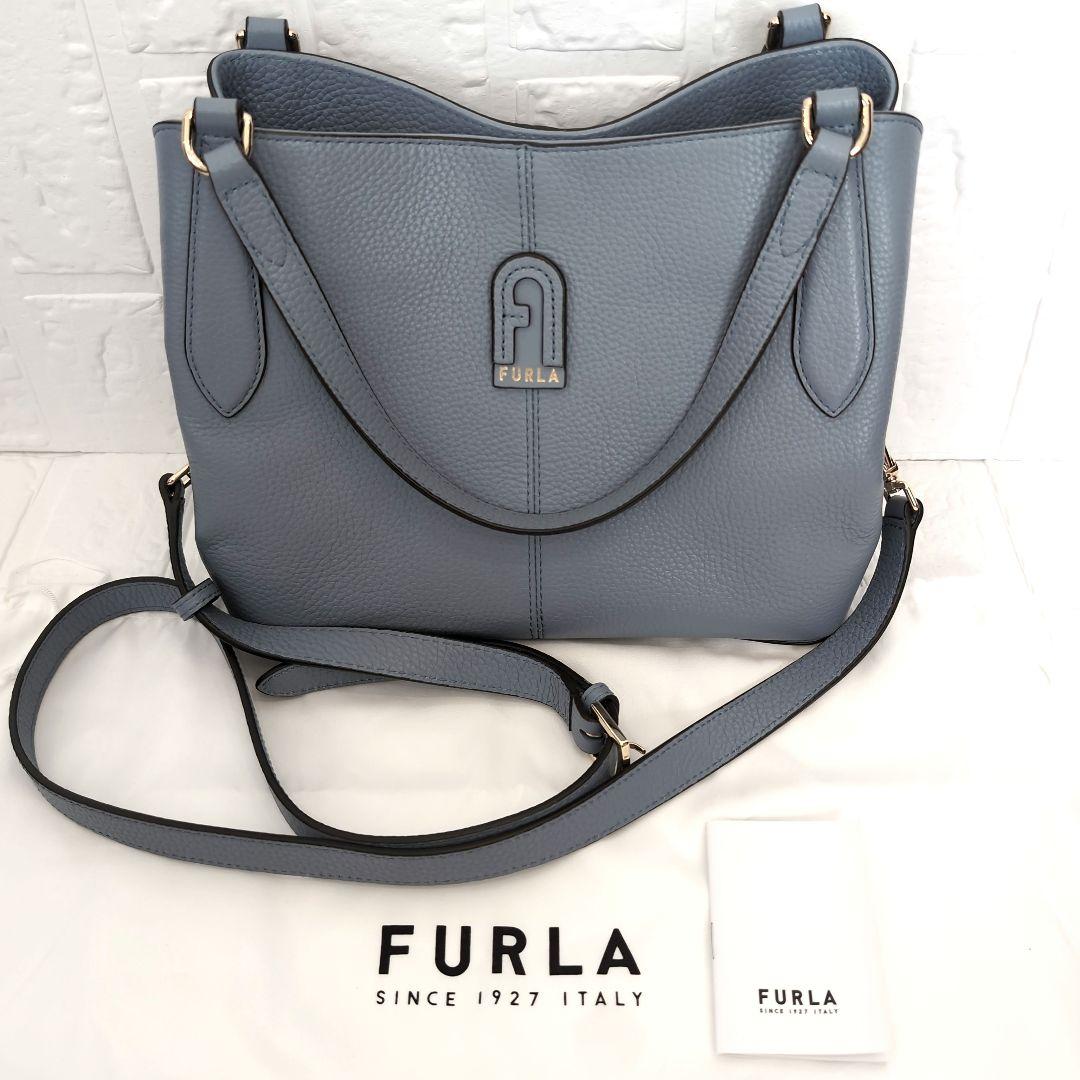 ✨極美品 FURLA フルラ ダフネ ショルダー2wayバッグ アーチロゴ