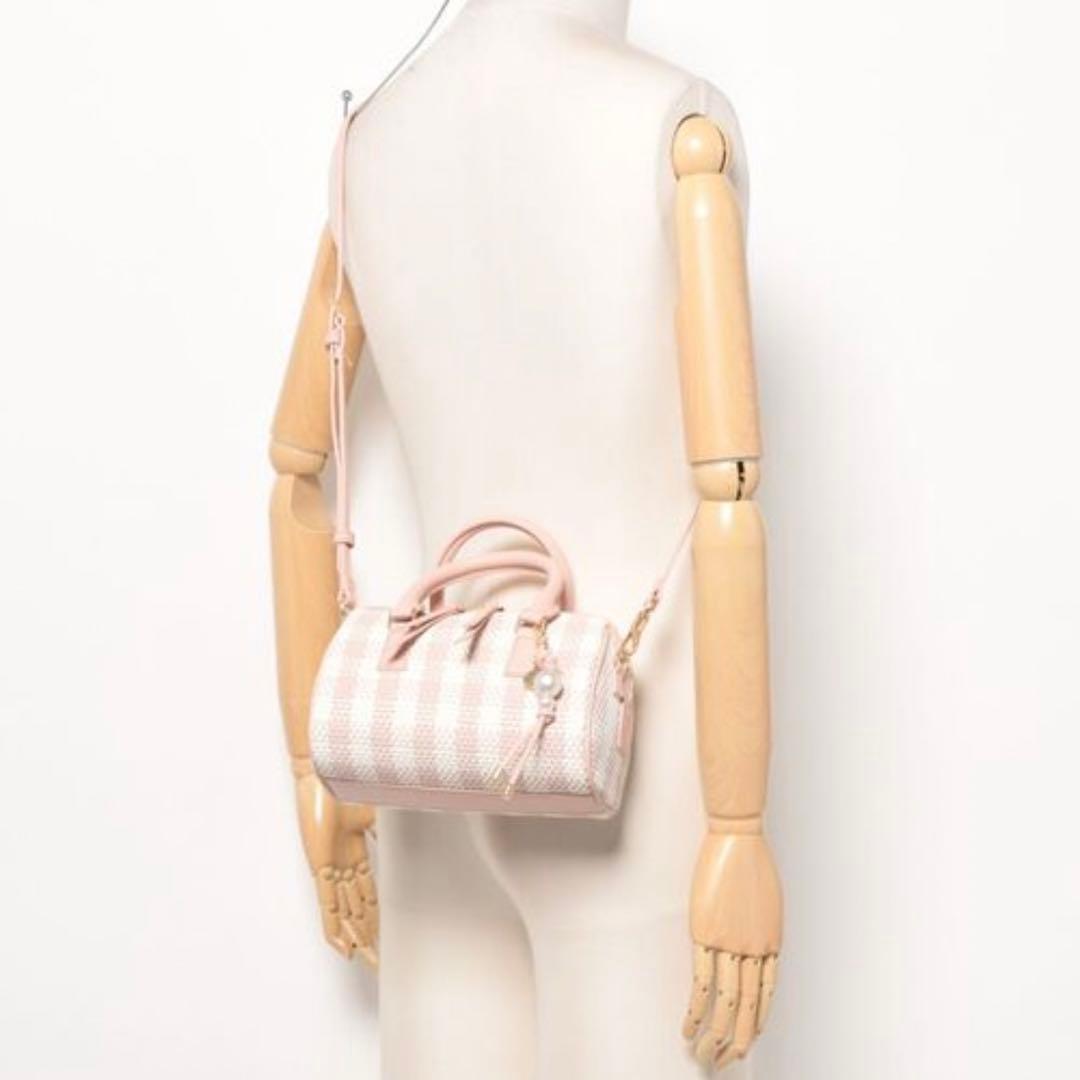 CHARLES & KEITH エベルレイ チェッカーボウリングバッグ