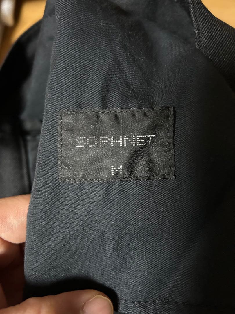 新品未使用　SOPNET. 黒 スラックス フロントタック Dリング付き