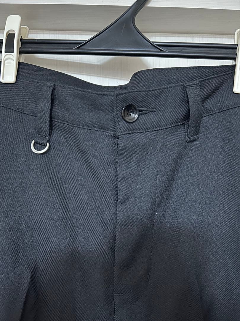 新品未使用　SOPNET. 黒 スラックス フロントタック Dリング付き