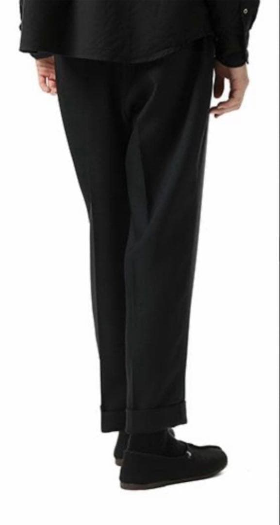 新品未使用　SOPNET. 黒 スラックス フロントタック Dリング付き