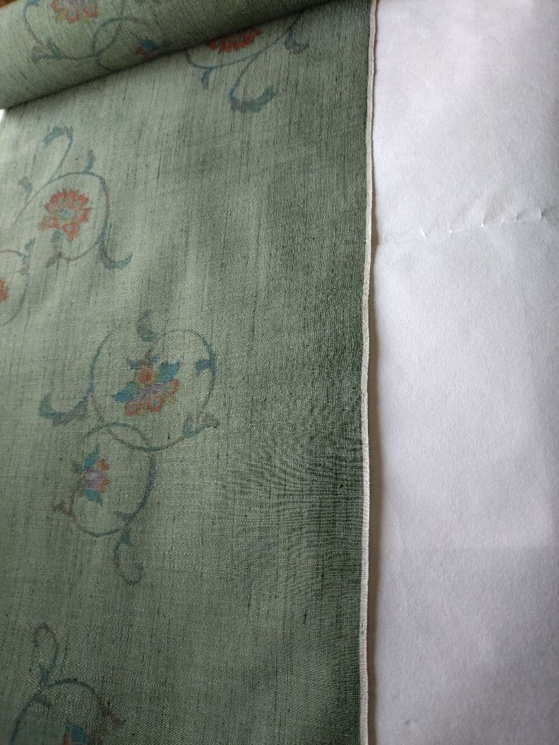 真綿結城　紬　着物反物　 　伝統工芸　新品未使品　美品