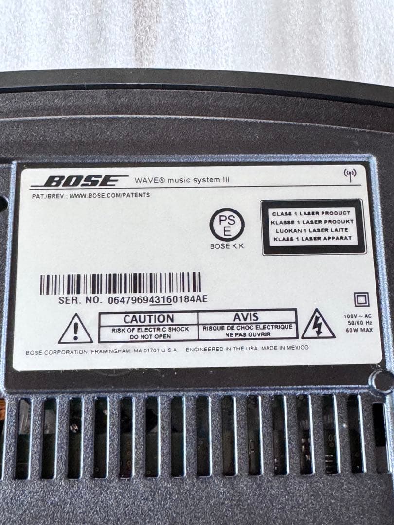 BOSE Wave Music System III正規店限定ミッドナイトブルー