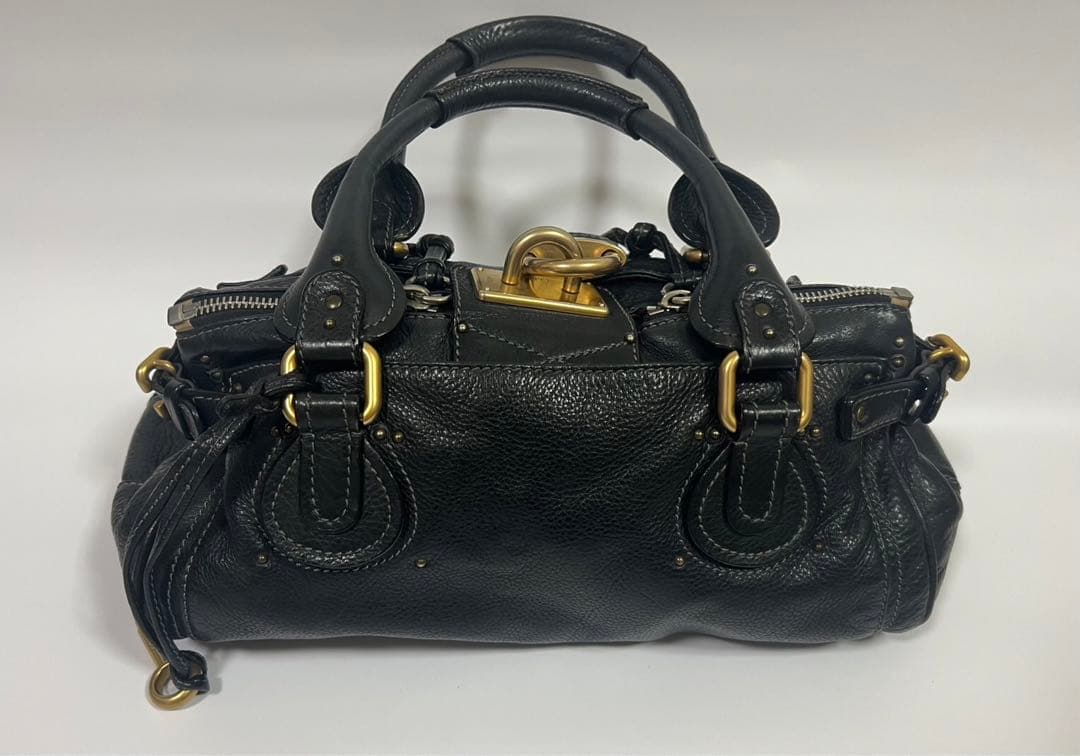 Chloe クロエ　パディントン　ハンドバッグ　ブラック　南京錠あり