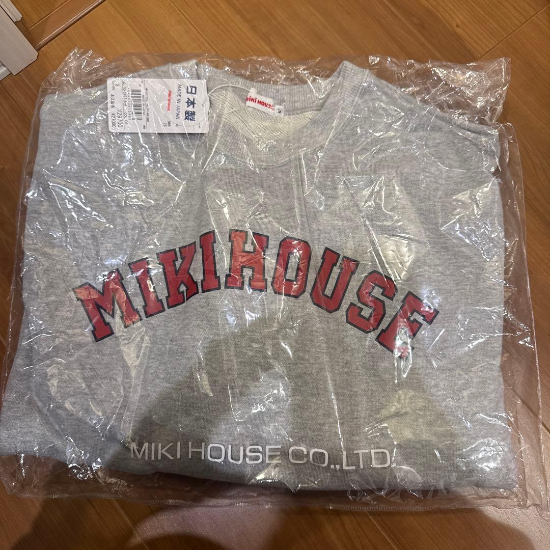Miki House 日本製 グレー トレーナー 大人　S