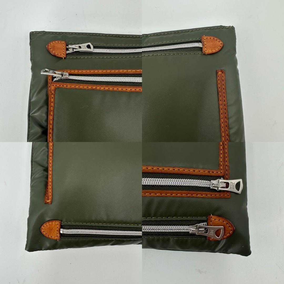 美品 希少　ハンティングワールド オフロードライン マルチポーチ　緑　カーキ