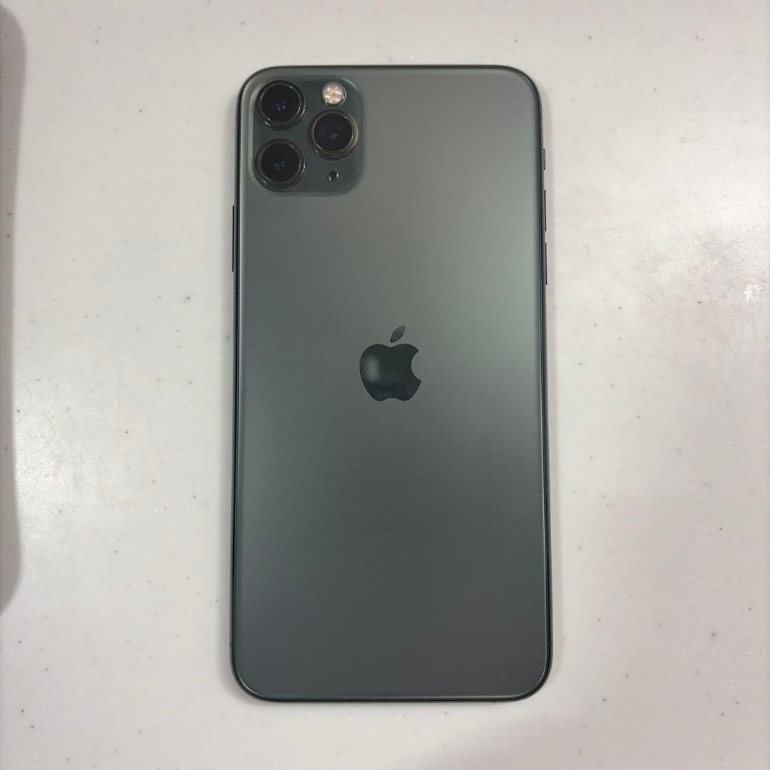 値下げ！美品！iPhone11 Pro Max 256GB ミッドナイトグリーン