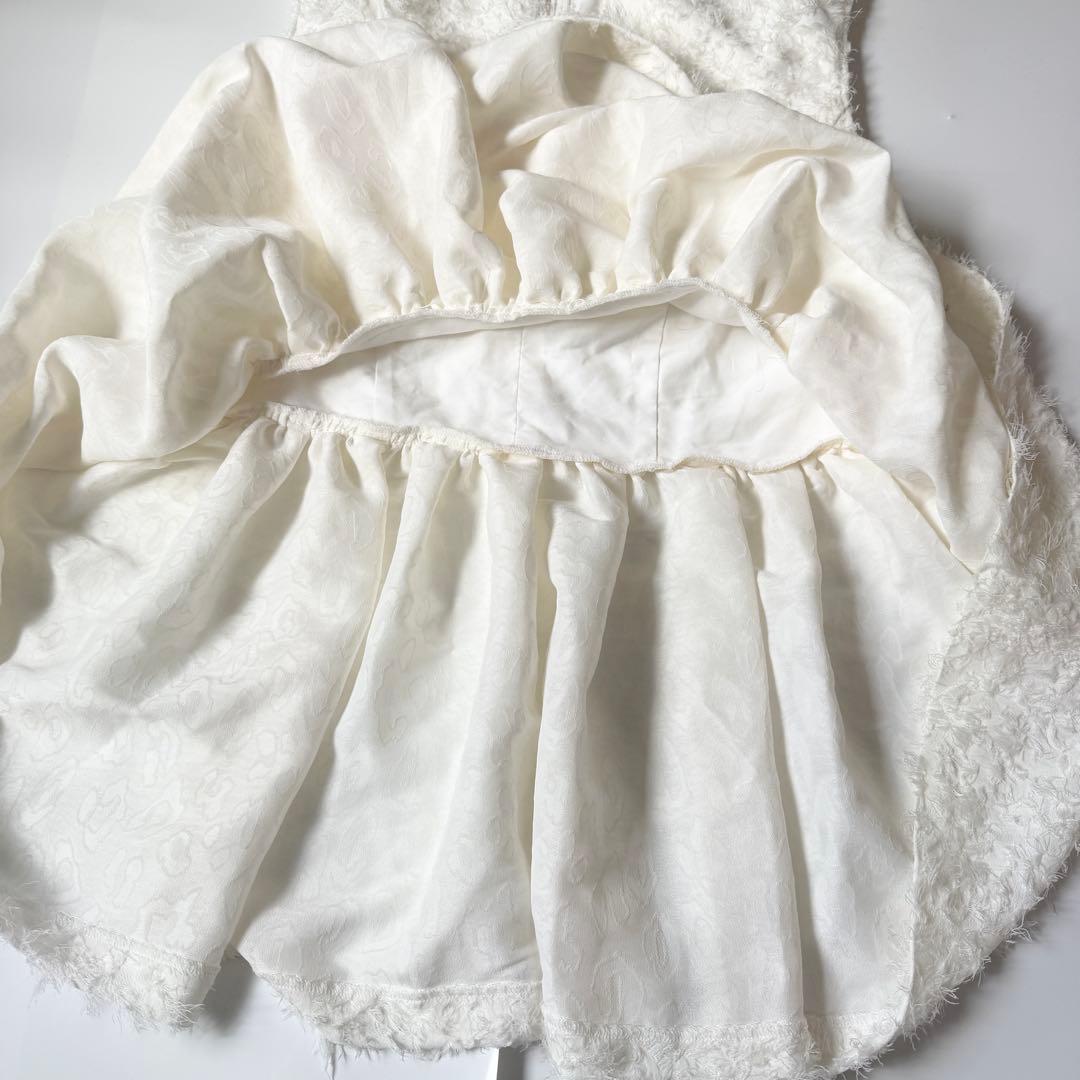 HER. カットジャカードペプラムブラウス Oggi オフホワイト　ハードット