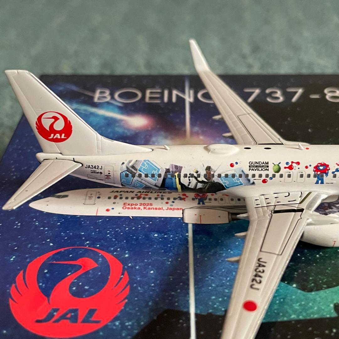 JAL 737-800 ガンダム EXPO JA342J ph 1:400