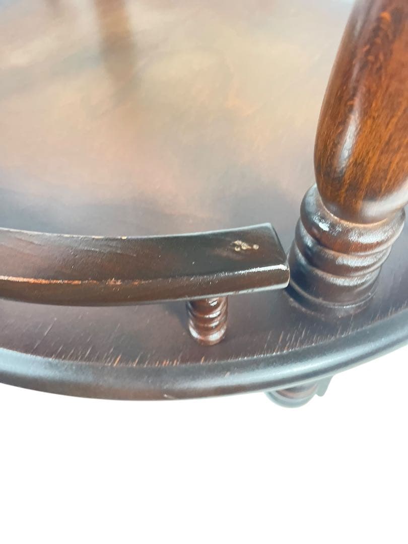 HR677 【レアデザイン】シャビー　古い飛騨産業　キッチンワゴン　テーブル