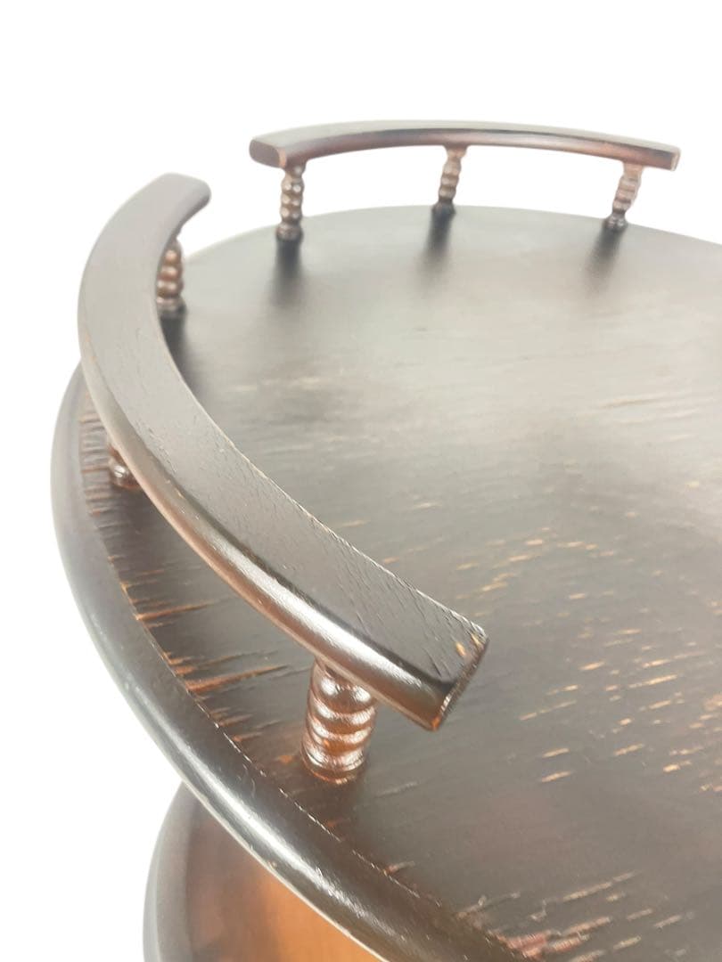 HR677 【レアデザイン】シャビー　古い飛騨産業　キッチンワゴン　テーブル