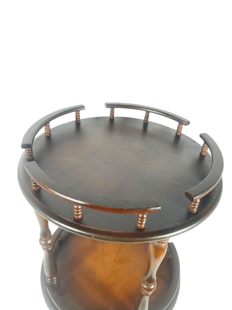 HR677 【レアデザイン】シャビー　古い飛騨産業　キッチンワゴン　テーブル