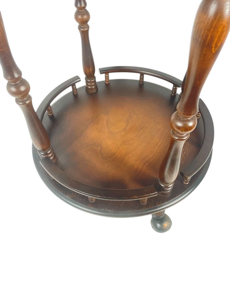 HR677 【レアデザイン】シャビー　古い飛騨産業　キッチンワゴン　テーブル