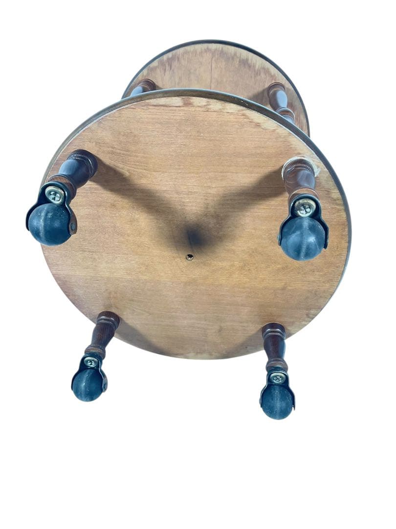 HR677 【レアデザイン】シャビー　古い飛騨産業　キッチンワゴン　テーブル