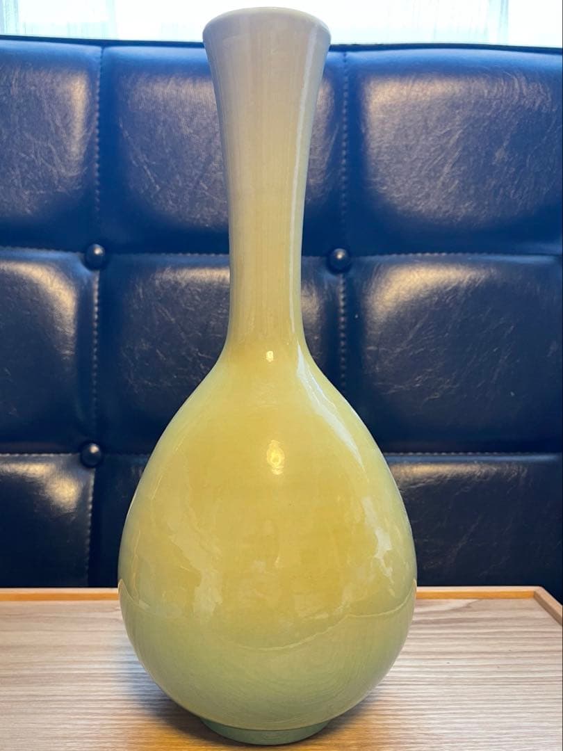 人間国宝 吉田美統 作 釉裏金彩 牡丹文 花瓶 茶道具