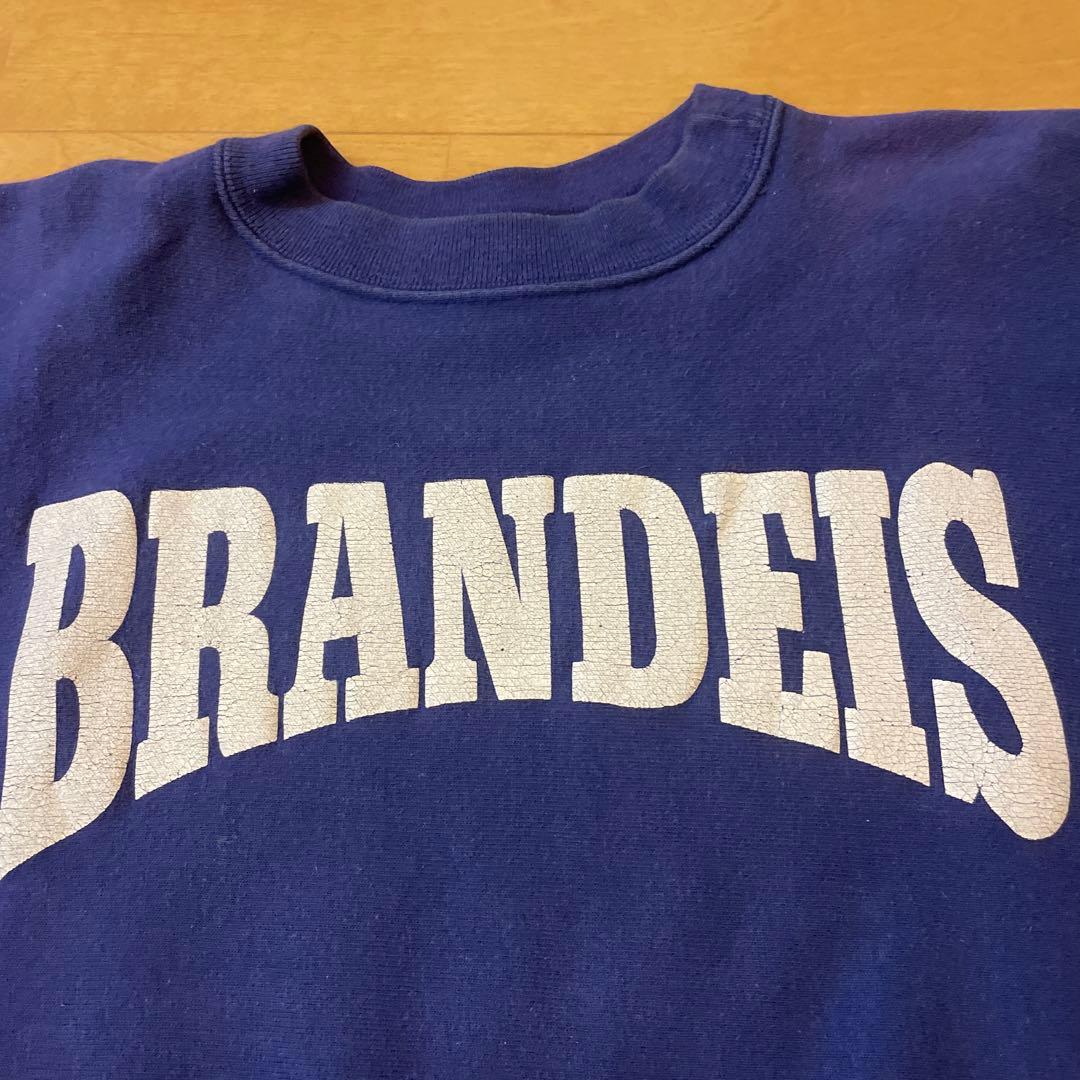 た*）様 ナス紺 80s 肉厚フカフカ チャンピオン リバースウィーブ スウェッ