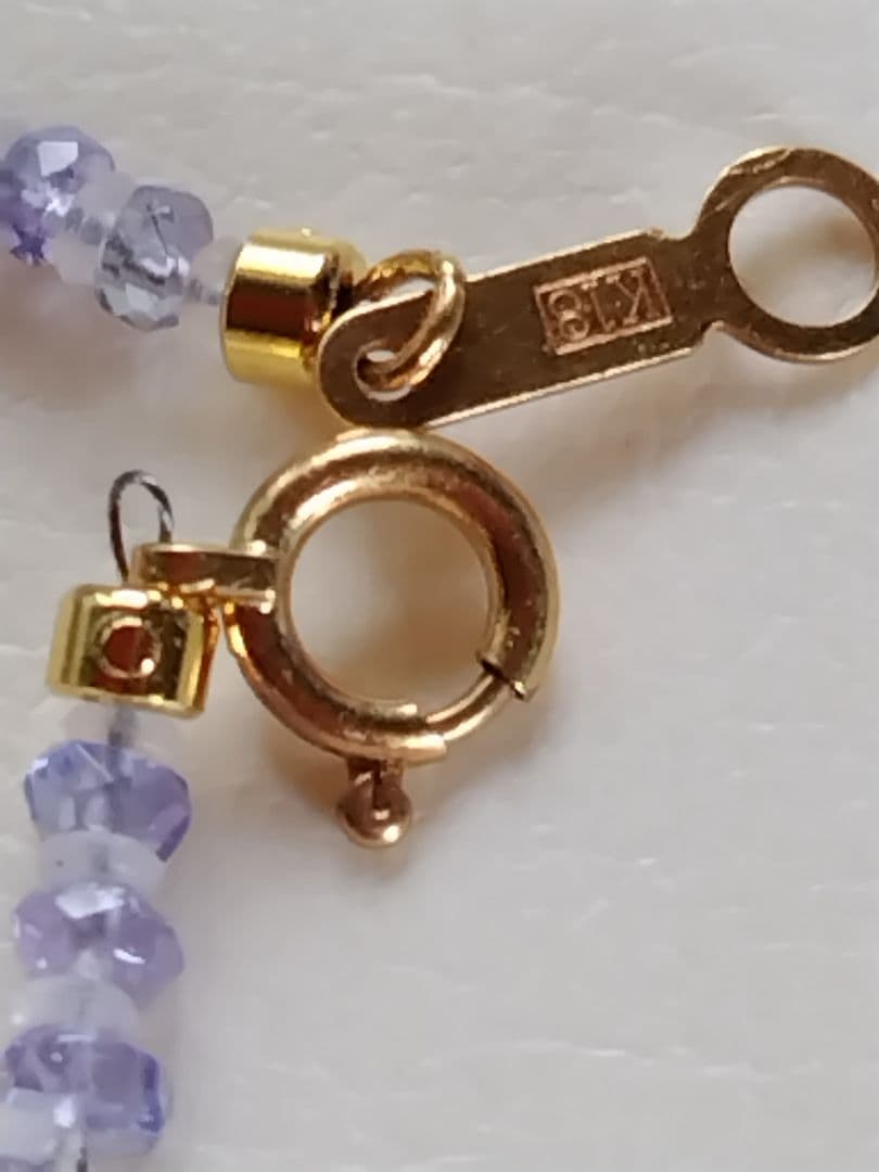 【鑑別書】K18 タンザナイト　ネックレス