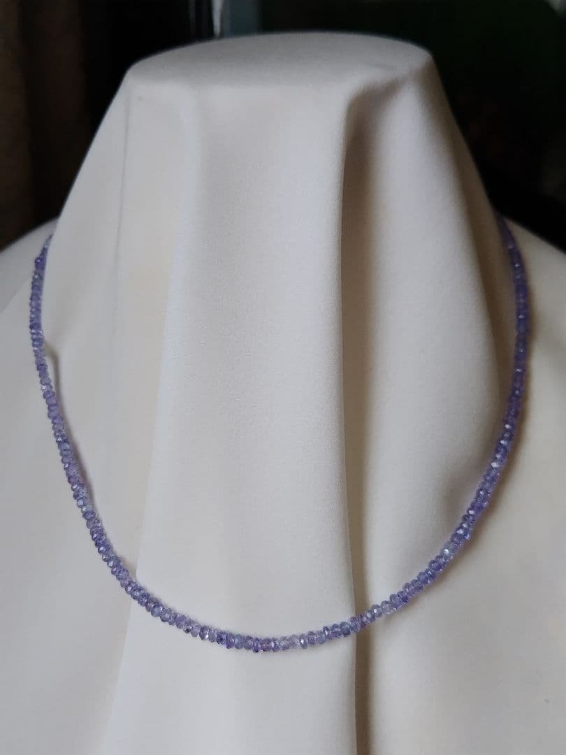 【鑑別書】K18 タンザナイト　ネックレス