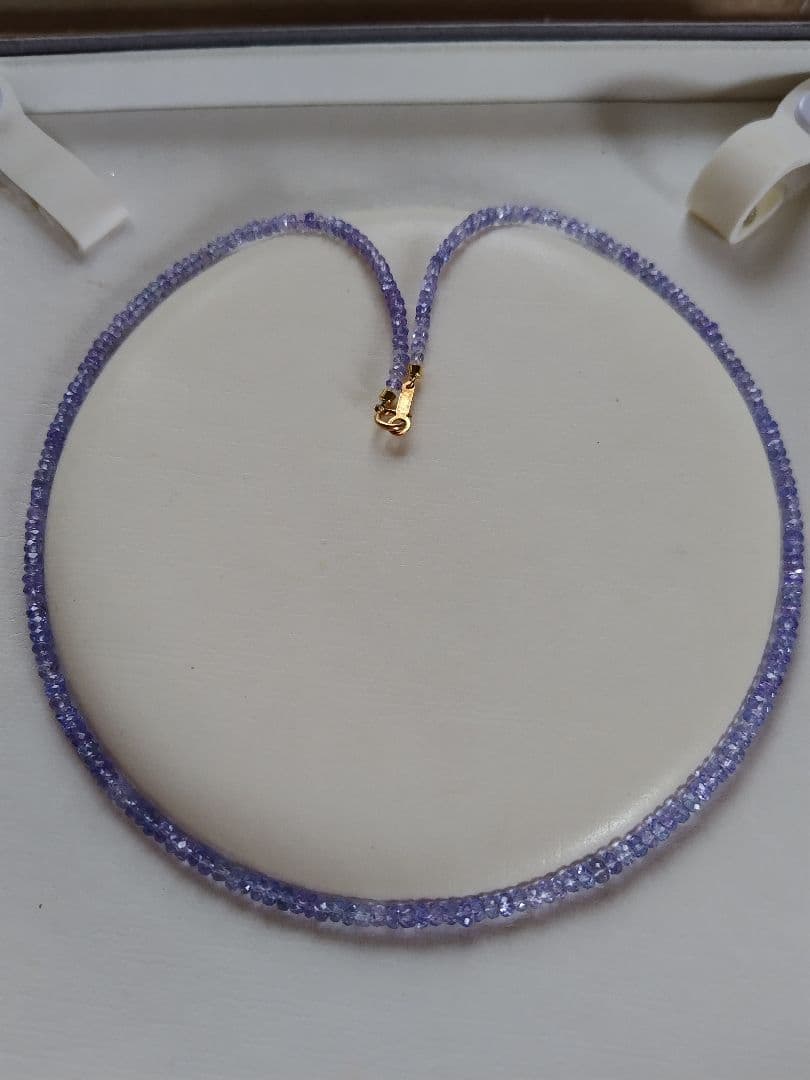 【鑑別書】K18 タンザナイト　ネックレス