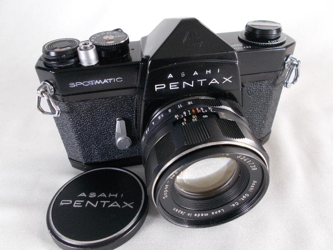 フィルムカメラ 整備済　 Pentax SP + レンズ f/1.8　P289