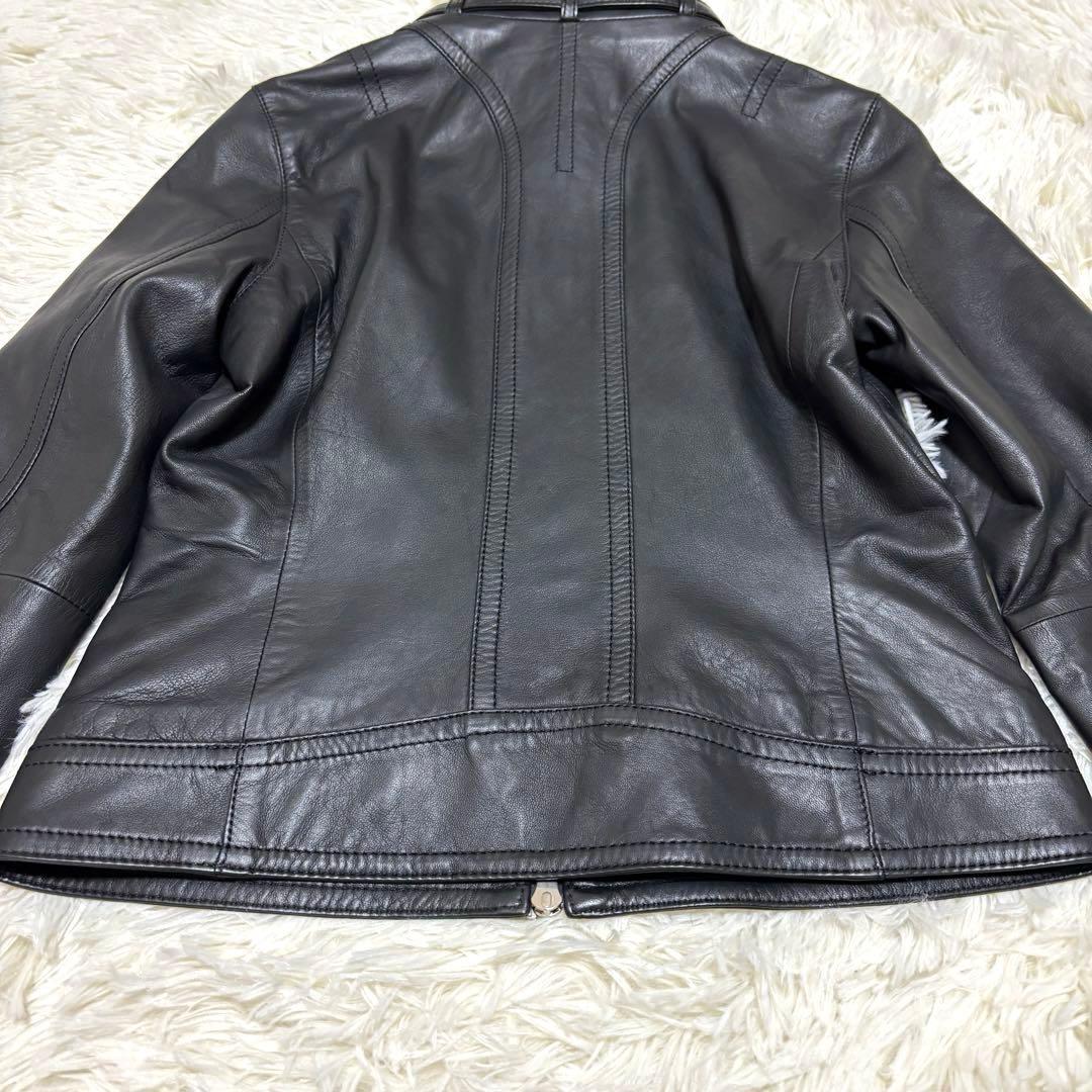 【新品・タグ付】ラブレス レザージャケット ライダース ブラック羊革 S