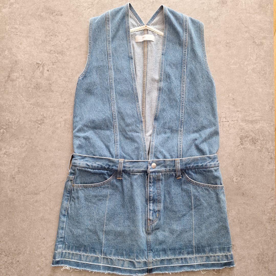 TOGA PULLA トーガプルラ　デニム ジャンパードレス　ベスト　ワンピース