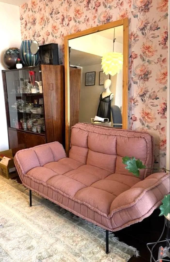 Francfranc フランフラン ピンク ソファベッド