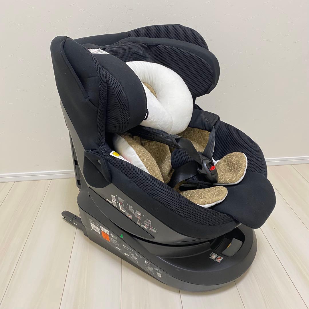 エールベベ クルットR ST ブラック 回転式 チャイルドシート ISOFIX