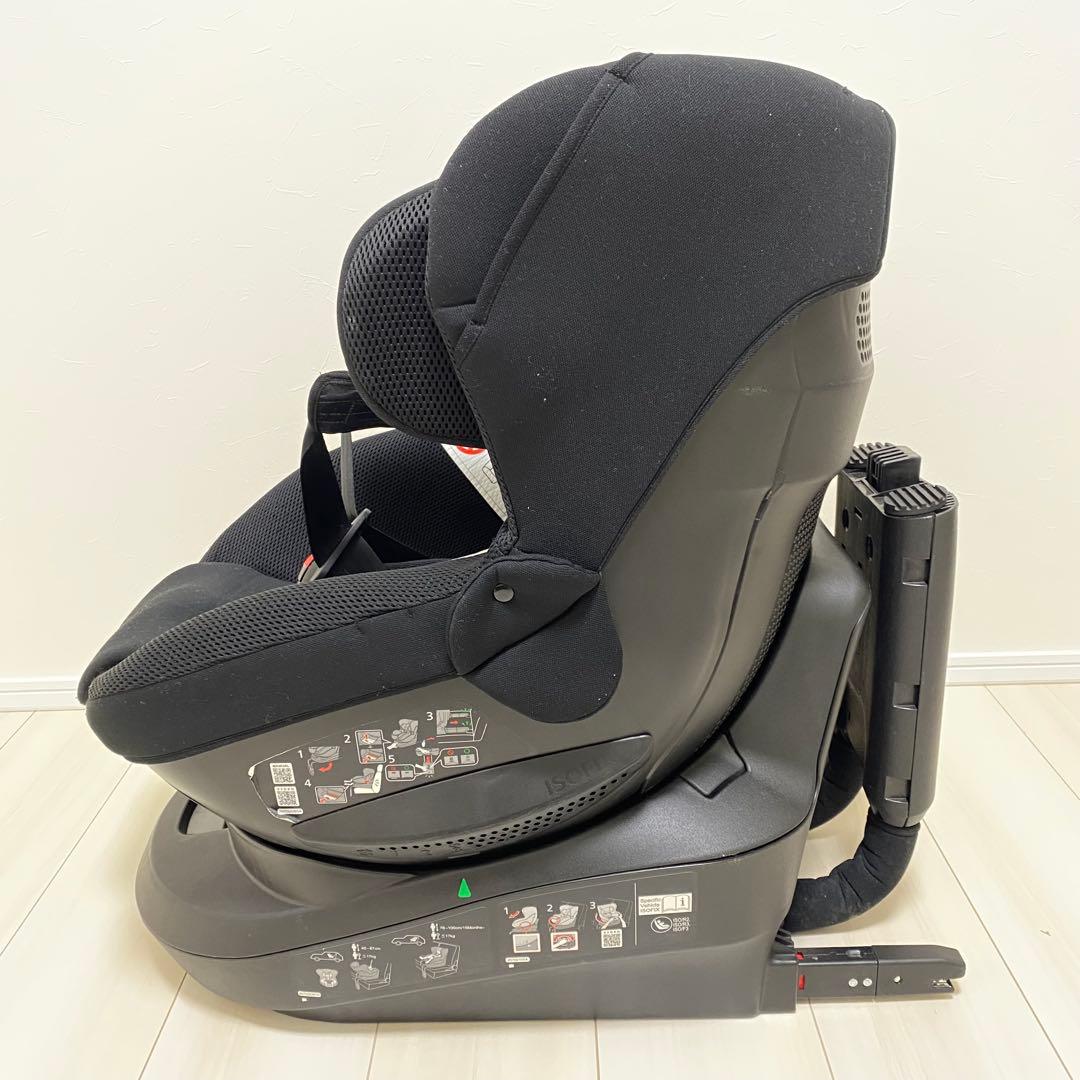 エールベベ クルットR ST ブラック 回転式 チャイルドシート ISOFIX