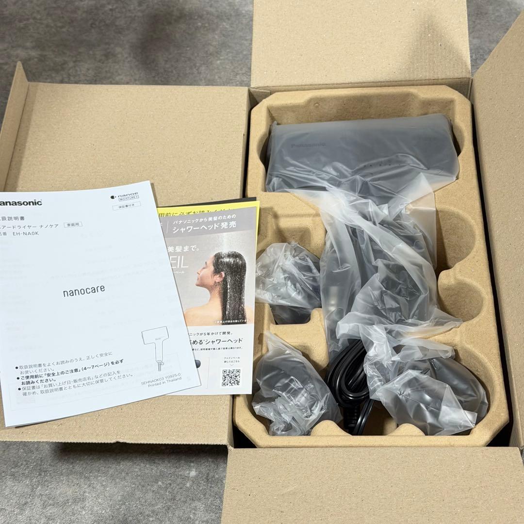Panasonic ヘアドライヤー ナノケア EH-NA0K チャコールブラック