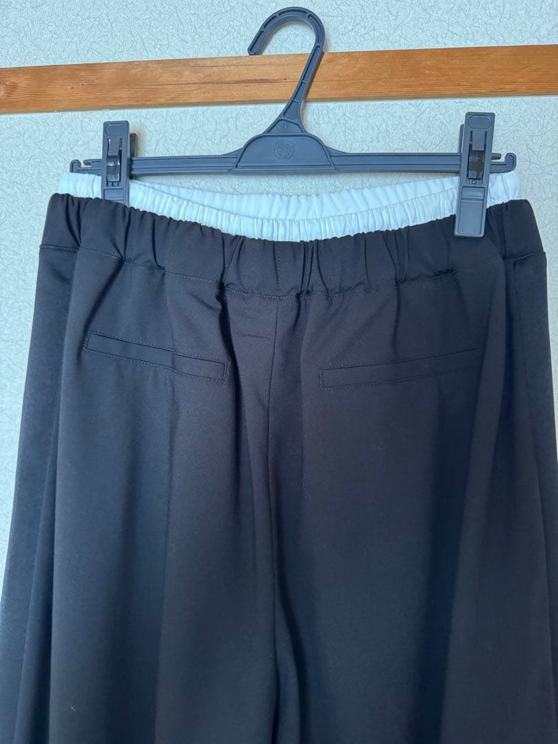 最終値下げ‼︎ Wウエストパンツ Mサイズ 黒