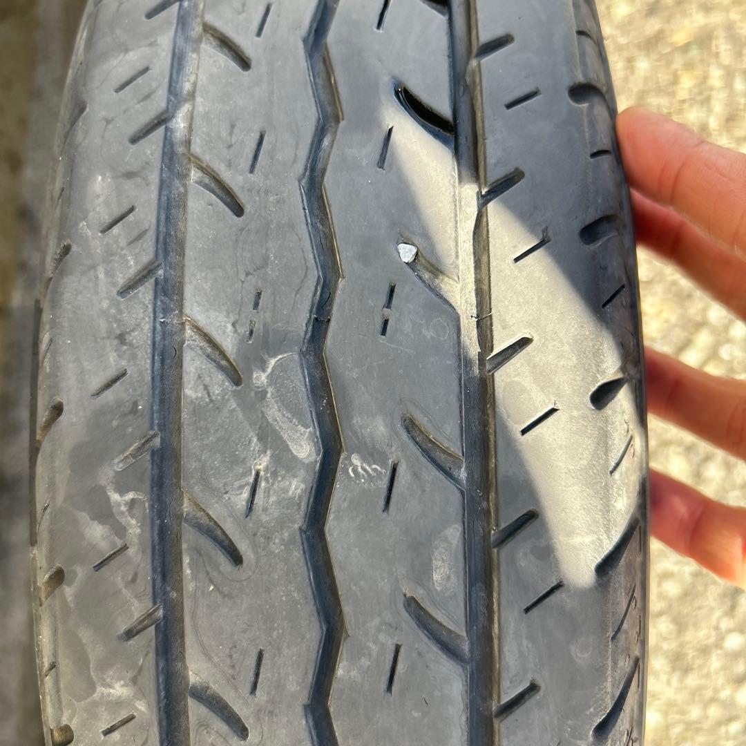145/80R12アルミホイールとノーマルタイヤ４本セット送料込