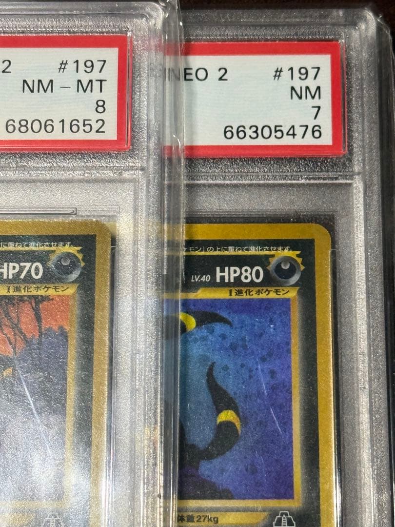 ポケモンカード　ブラッキー　旧裏　PSA7,8