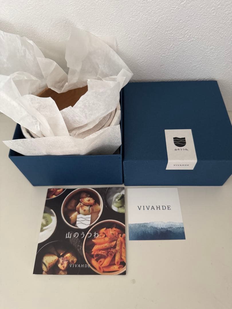 新品未使用　VIVAHDE 山のうつわ　ナチュラル