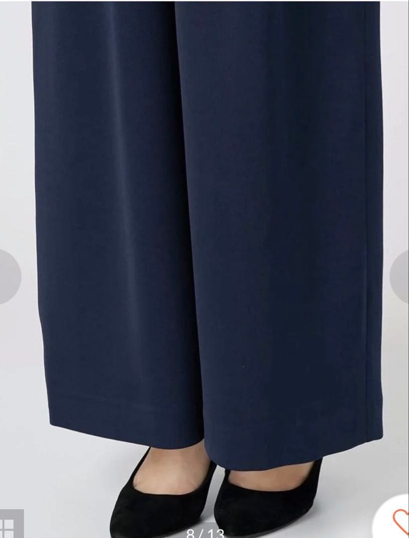 【美品】 ラグナムーン　ハイウエストワイドパンツドレス（黒）セット　S