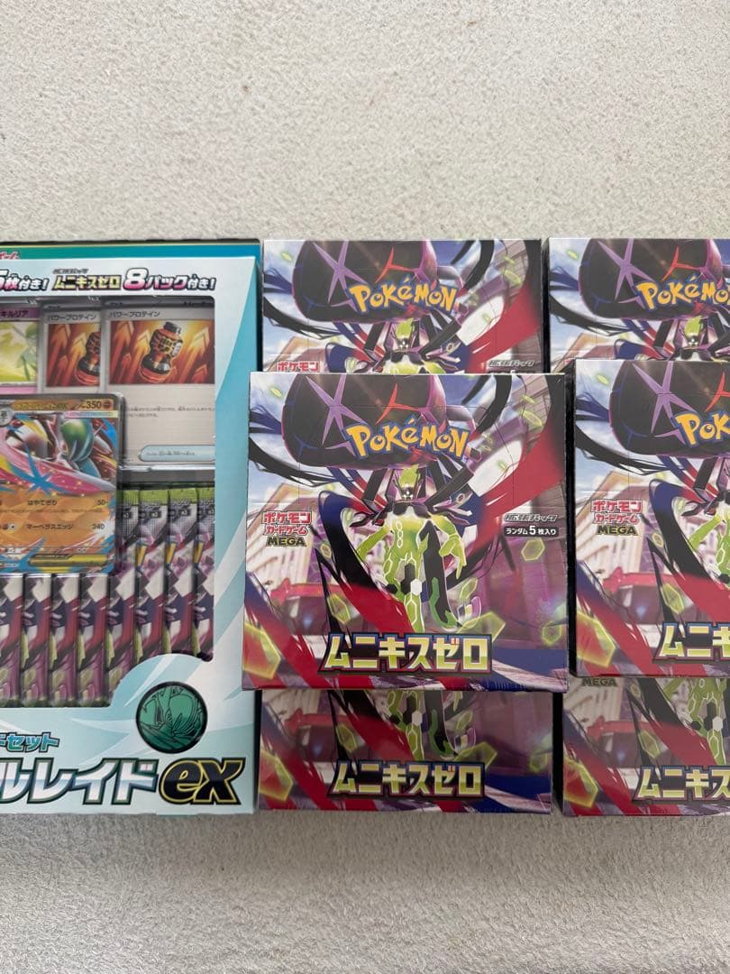 ムニキスゼロ6box シュリンク付き　新品未開封＋メガエルレイドex